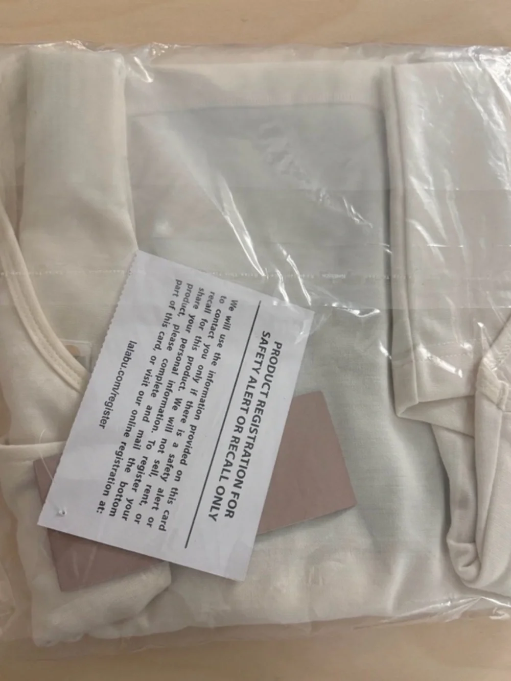 NEW LALABU Soothe Shirt Baby Wearing Tank Top Medium White - Picture 2 of 2